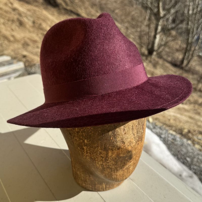 Bogart hatt burgunder