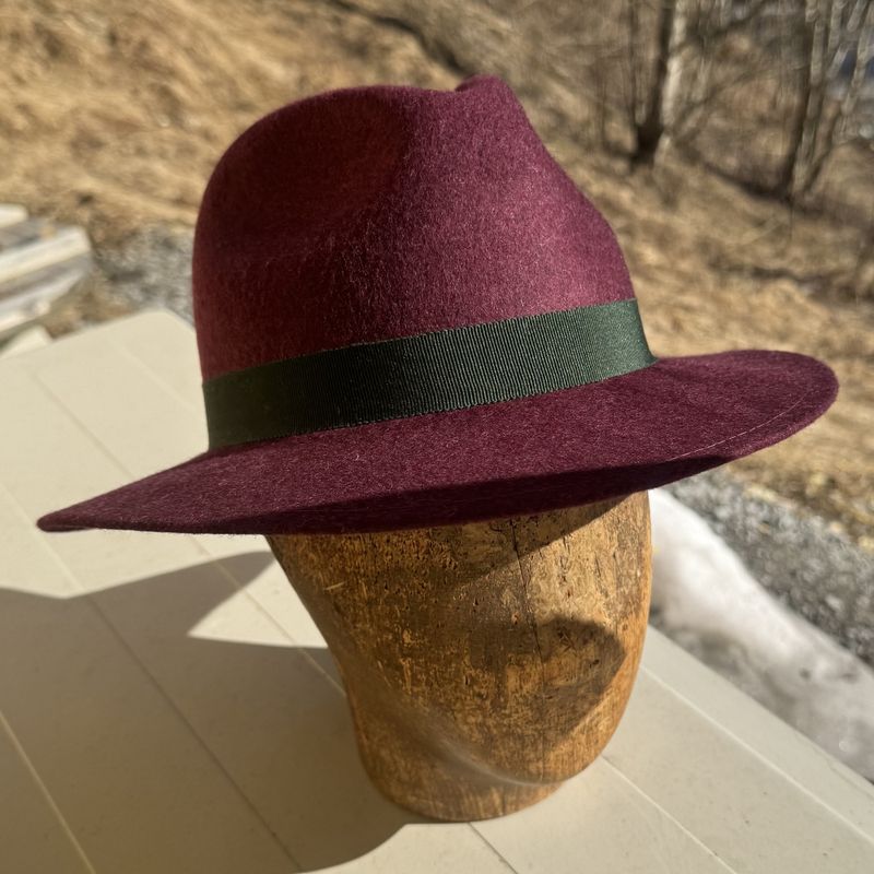 Bogart hatt burgunder