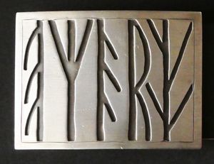 Hovedbilde Rune nål u/ramme