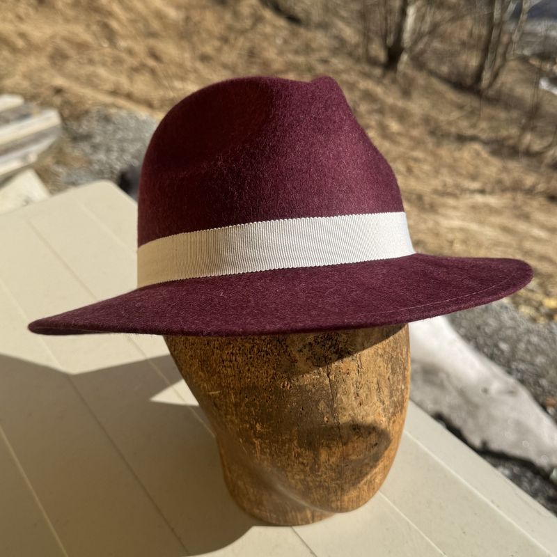 Bogart hatt burgunder